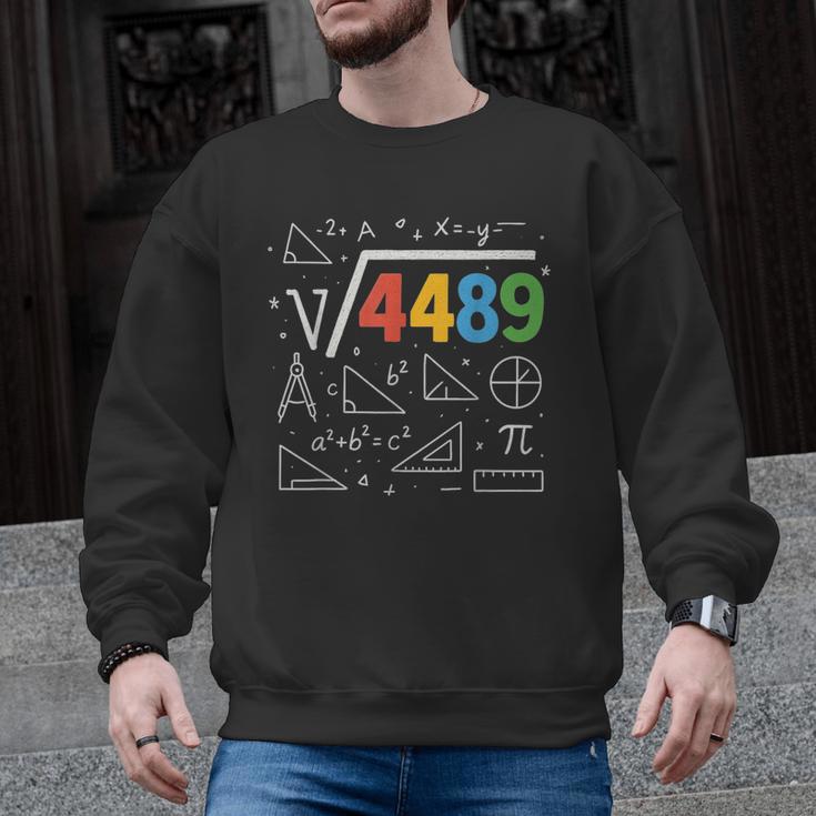 67 Meme Square Root 4489 Slang Six Seven Math Teacher Men Graphic Sweatshirt