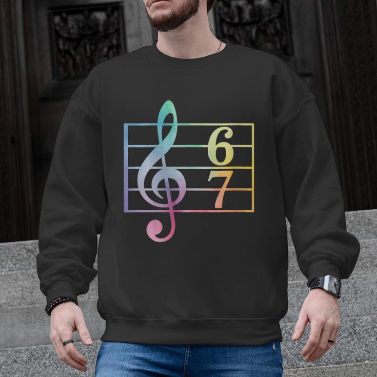 67 Music Meme Slang Six Seven Music Teacher Musician Men Graphic Sweatshirt