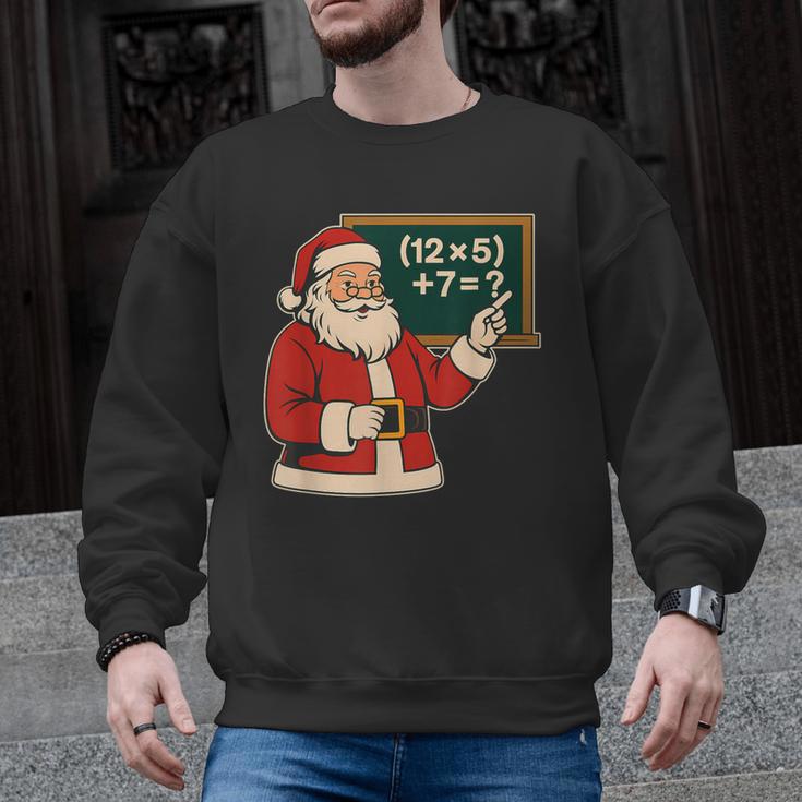 67 Teacher Christmas Santa Six Seven Meme Brainrot Math Joke Men Graphic Sweatshirt