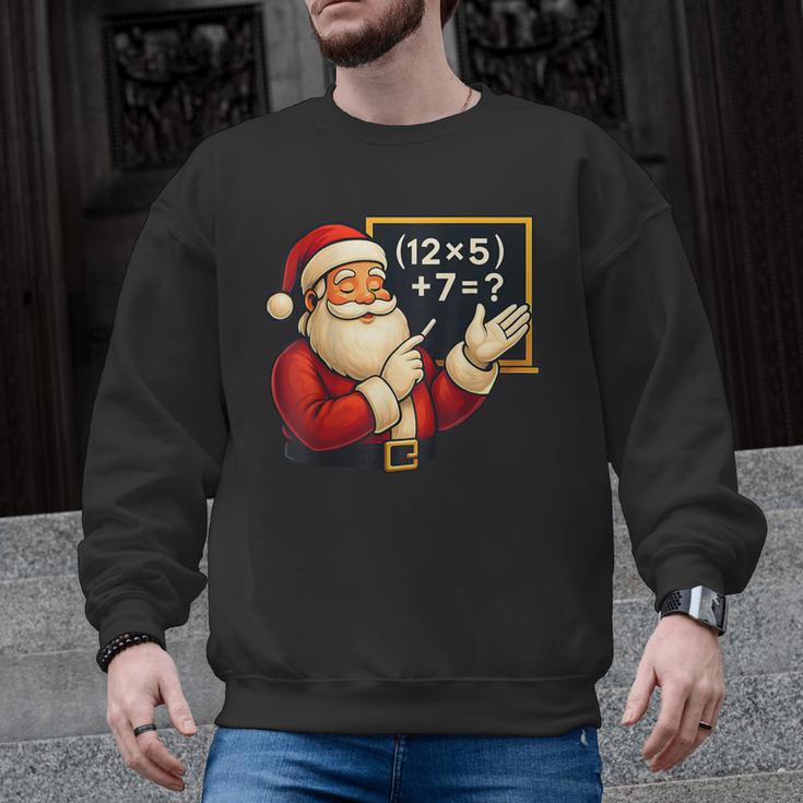 67 Teacher Santa Christmas Six Seven Meme Math Xmas Men Graphic Sweatshirt