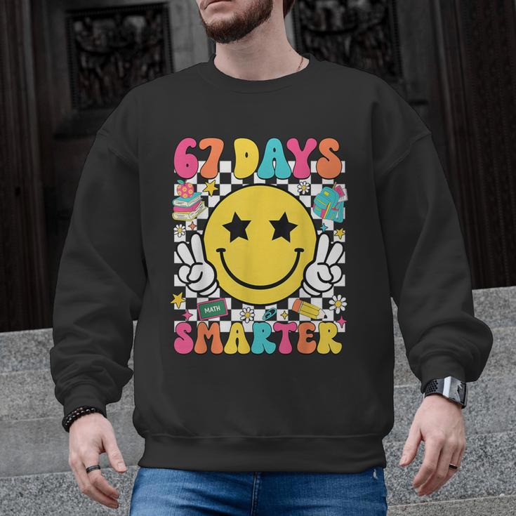 67th Day Of School Shirt 67 Days Smarter Teacher Boy Girls Men Graphic Sweatshirt