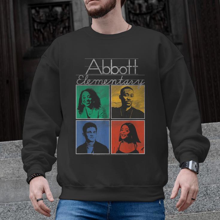 Abbott Elementary Colorful Pop Art Teachers TV Show Men Graphic Sweatshirt