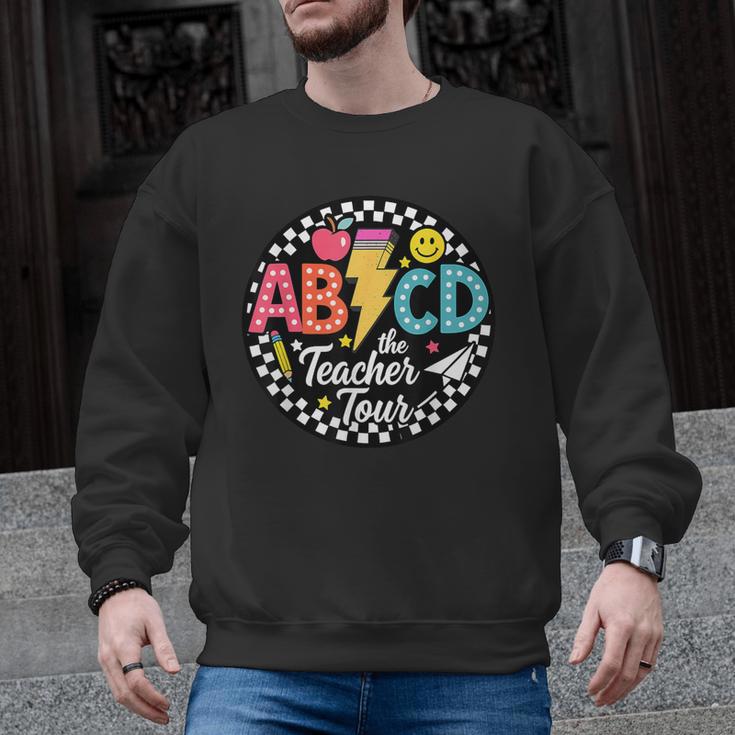 ABCD The Teacher Tour Back To School First Day Of School Men Graphic Sweatshirt