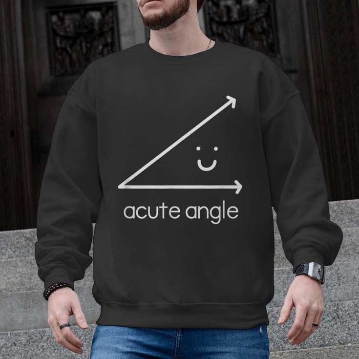 Acute Angle Cute Math Teacher Men Graphic Sweatshirt