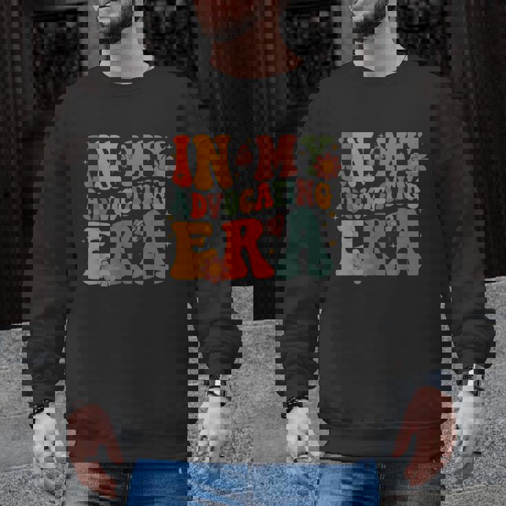 In My Advocating Era Advocate Autism Awareness Sped Teacher Men Women Kids Men Graphic Sweatshirt