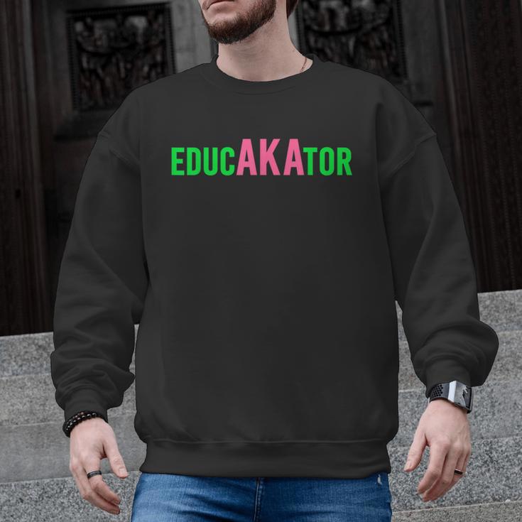 Aka Educator Educators & Teacher Crew School Squad Men Graphic Sweatshirt