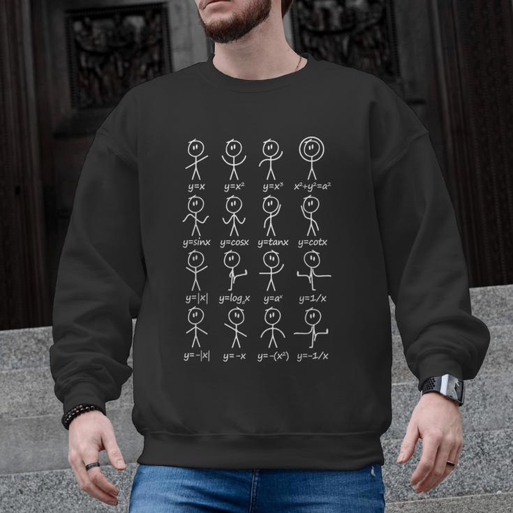 Algebra Dance Graph Figures Math Equation Teacher Men Graphic Sweatshirt