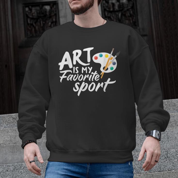 Art Is My Favorite Sport Artist Art Lover Teacher Men Graphic Sweatshirt