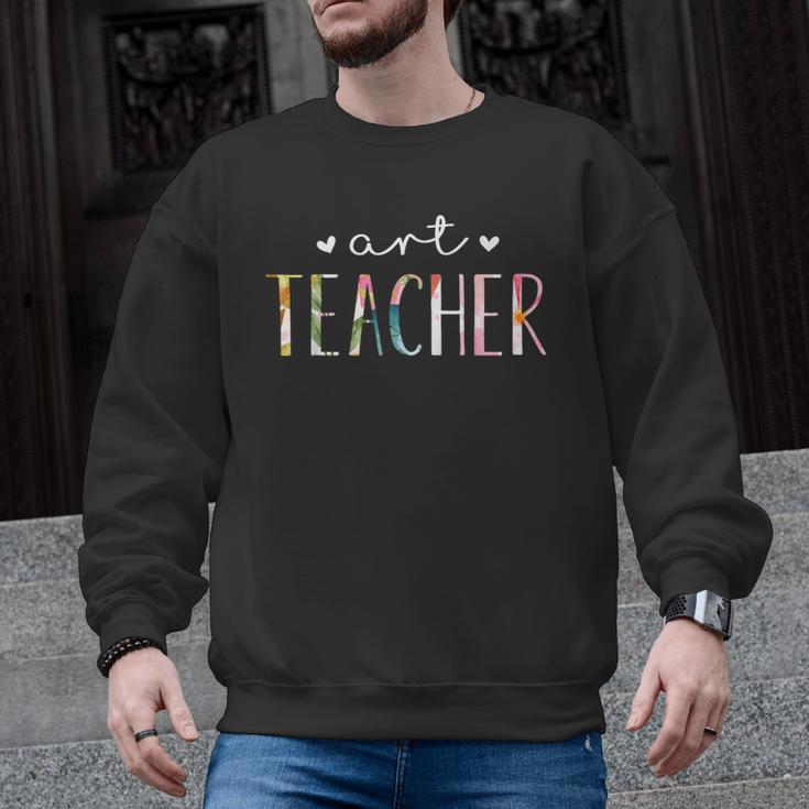 Art Teacher Cute Floral Men Graphic Sweatshirt