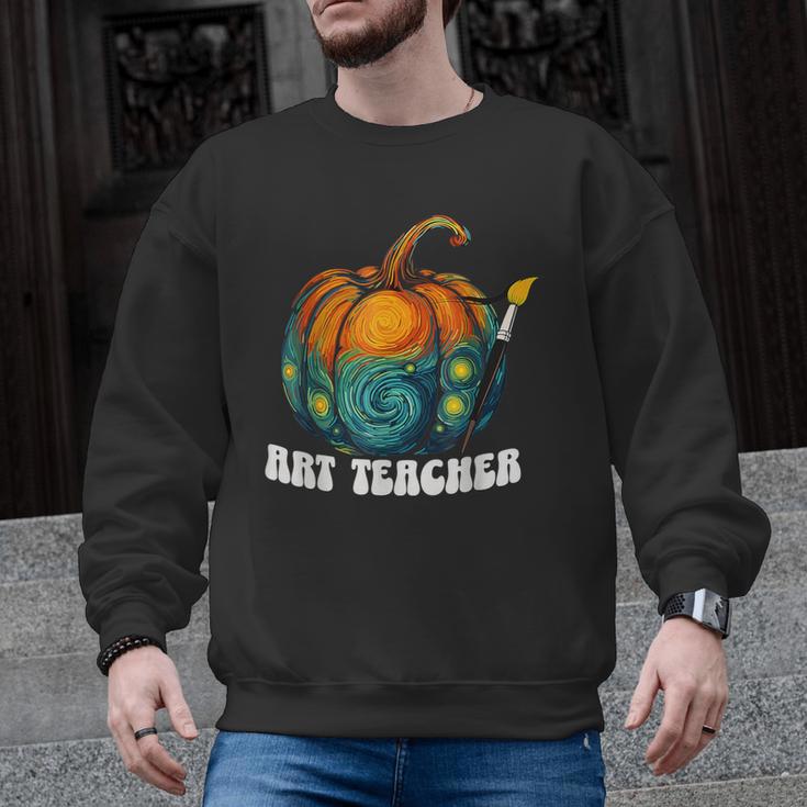 Art Teacher Pumpkin Halloween Night Men Women Men Graphic Sweatshirt