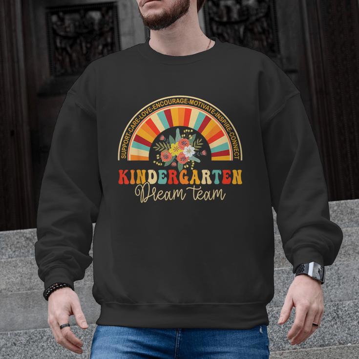 Back To School Kindergarten Dream Team Teacher Love Floral Men Graphic Sweatshirt
