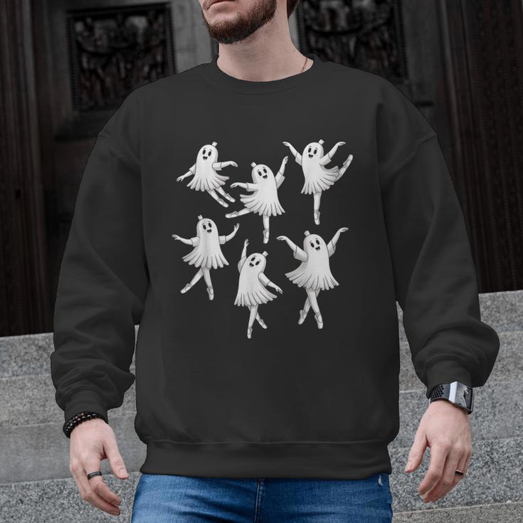 Ballet Ghost Dancer Spooky Dance Teacher Halloween Costume Men Graphic Sweatshirt