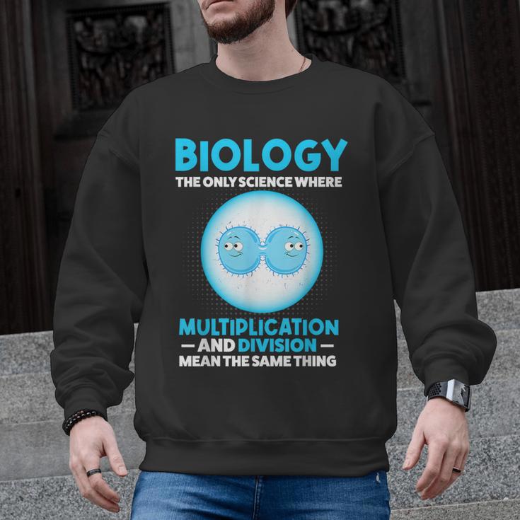 Biology Facts Science Teacher Student Biologist Men Graphic Sweatshirt
