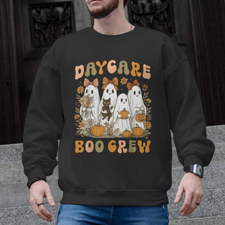 Boo Crew Daycare Teacher Matching Halloween Costume Ghost Men Graphic Sweatshirt