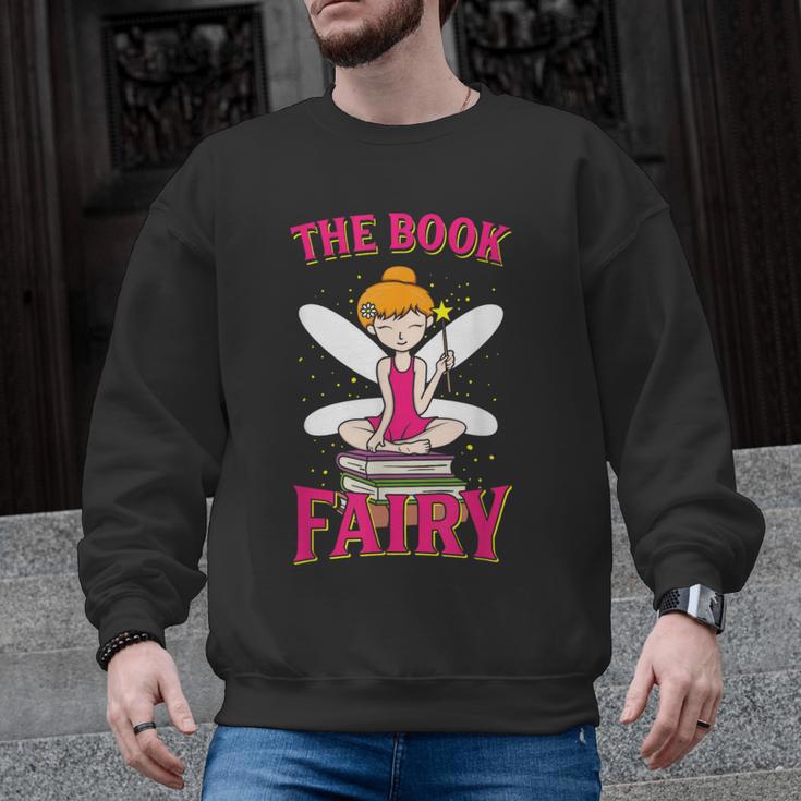 The Book Fairy Reading Teacher Librarian T-Shirt Men Graphic Sweatshirt
