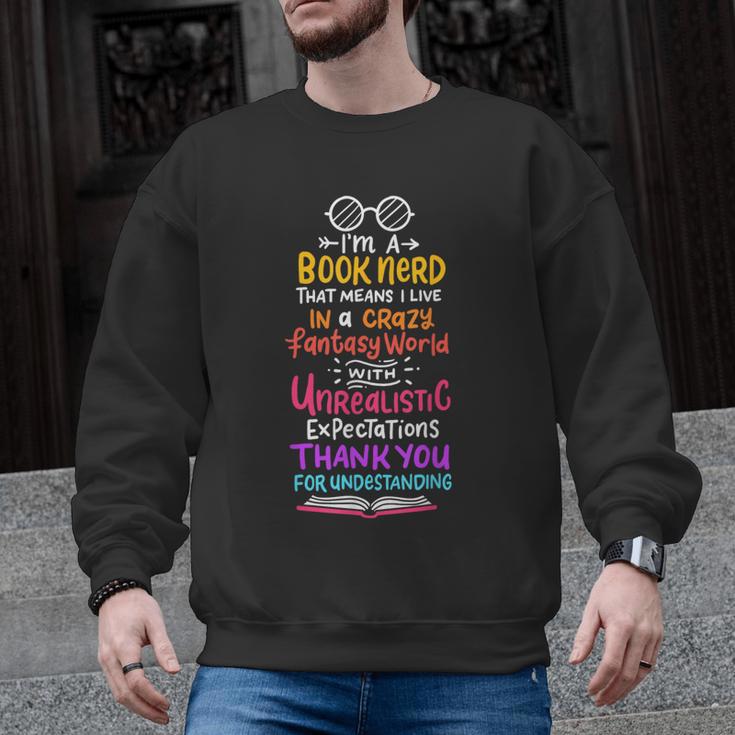 Books Reading English Teacher Student For Men Women Kids Men Graphic Sweatshirt