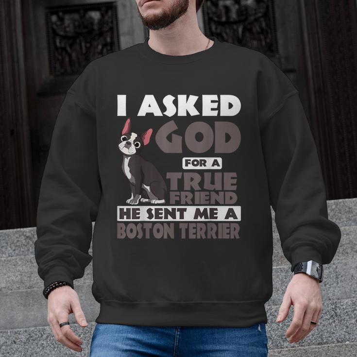 Boston Terrier American Gentleman Non-Sporting Dog Lover Men Graphic Sweatshirt