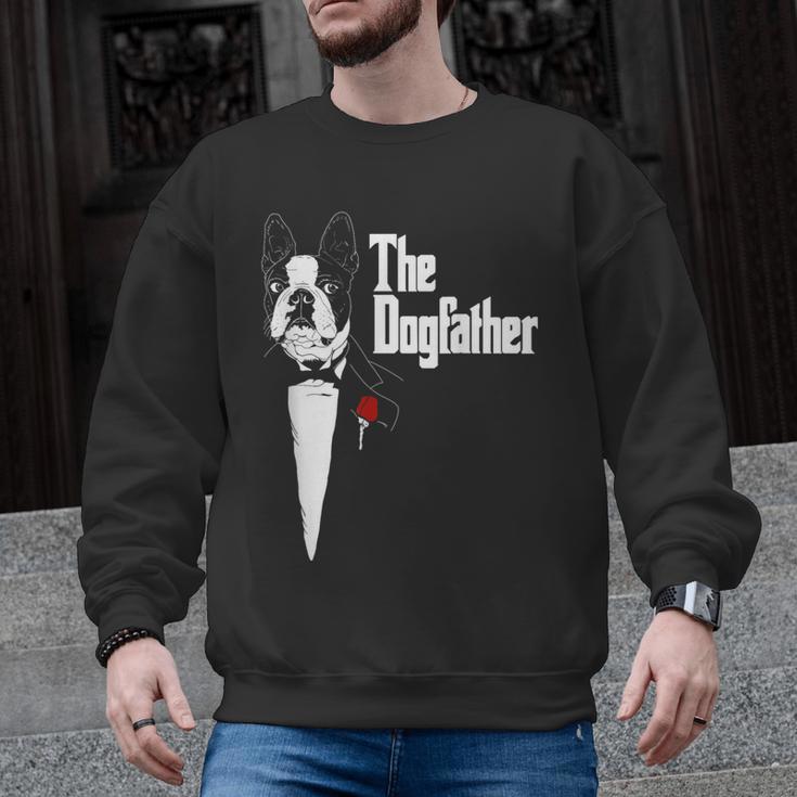 Boston Terrier Dad The DogFather Shirt Boston Terrier Men Graphic Sweatshirt, Boston Terrier Dad Gifts, trending gift