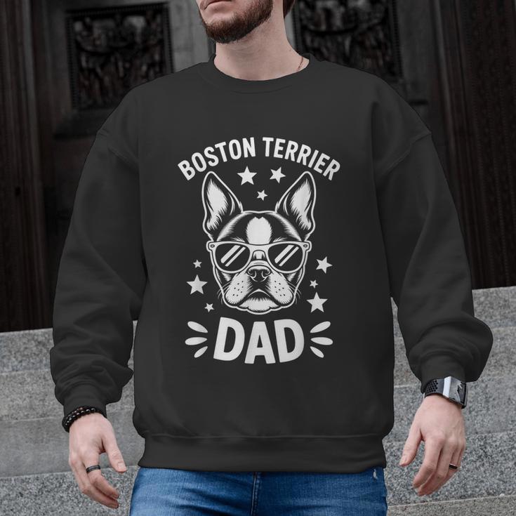 Boston Terrier Dad Boston Terrier Men Graphic Sweatshirt