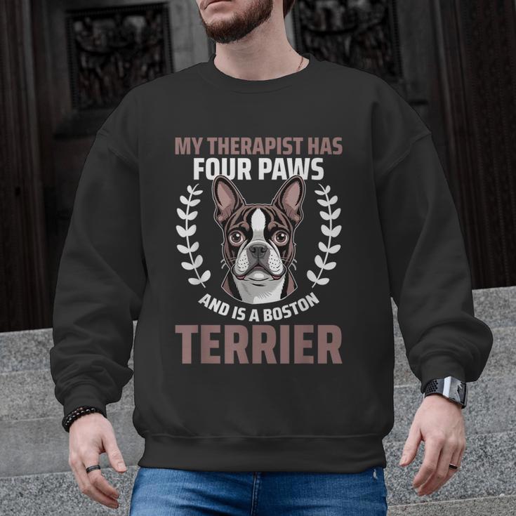 Boston Terrier Dog Men Graphic Sweatshirt