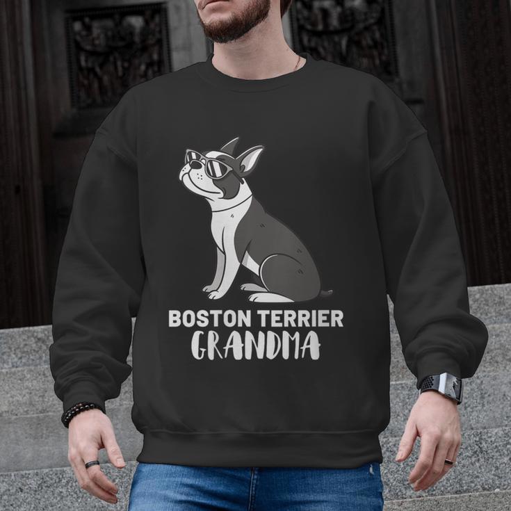 Boston Terrier Dog Owner Grandma Men Graphic Sweatshirt