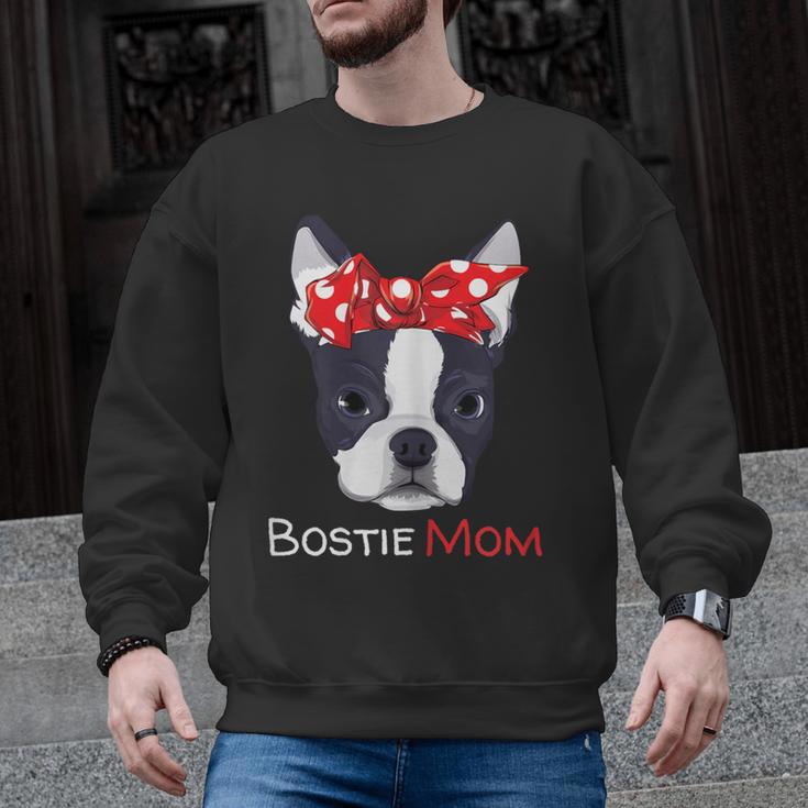 Boston Terrier Mom Bostie Women Girls Men Graphic Sweatshirt