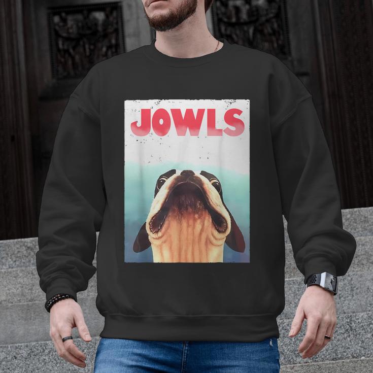 Boston Terriers Jowls Dog Mom Dog Dad Men Graphic Sweatshirt