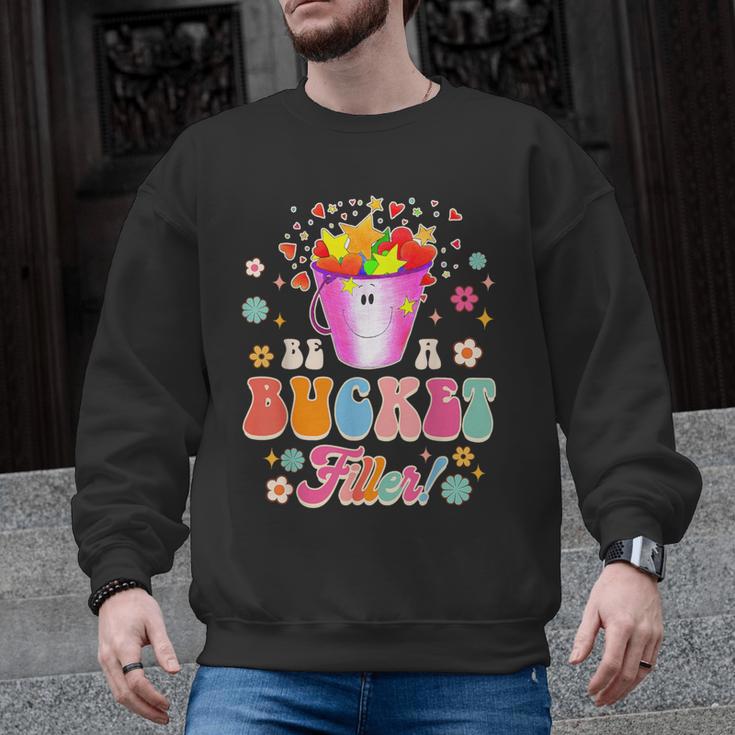 Be A Bucket Filler Teacher Teaching Groovy Back To School For Men Women Men Graphic Sweatshirt