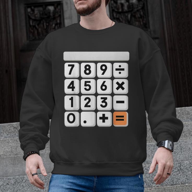 Calculator Easy Halloween Costume For Math Teacher Men Graphic Sweatshirt