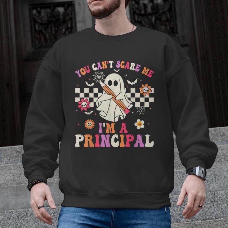 You Can't Scare Me I'm a Principal Halloween Teacher Men Graphic Sweatshirt