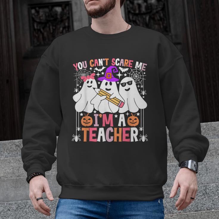 You Can't Scare Me I'm A Teacher Halloween Men Graphic Sweatshirt