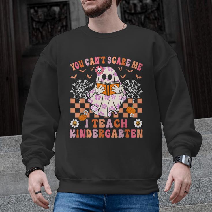 You Cant Scare Me I Teach Kindergarten Teacher Halloween Men Graphic Sweatshirt