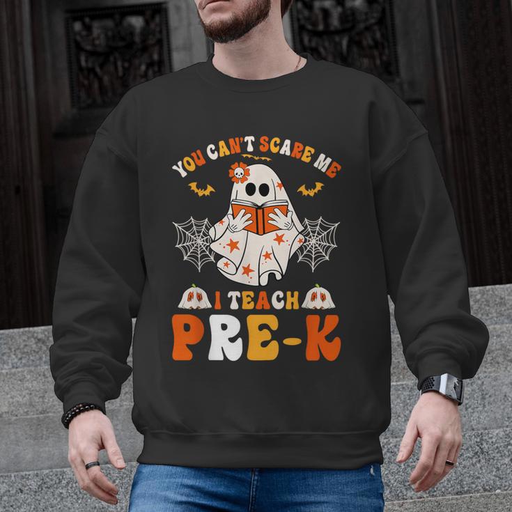 You Cant Scare Me I Teach Pre-K Teacher Halloween Men Graphic Sweatshirt