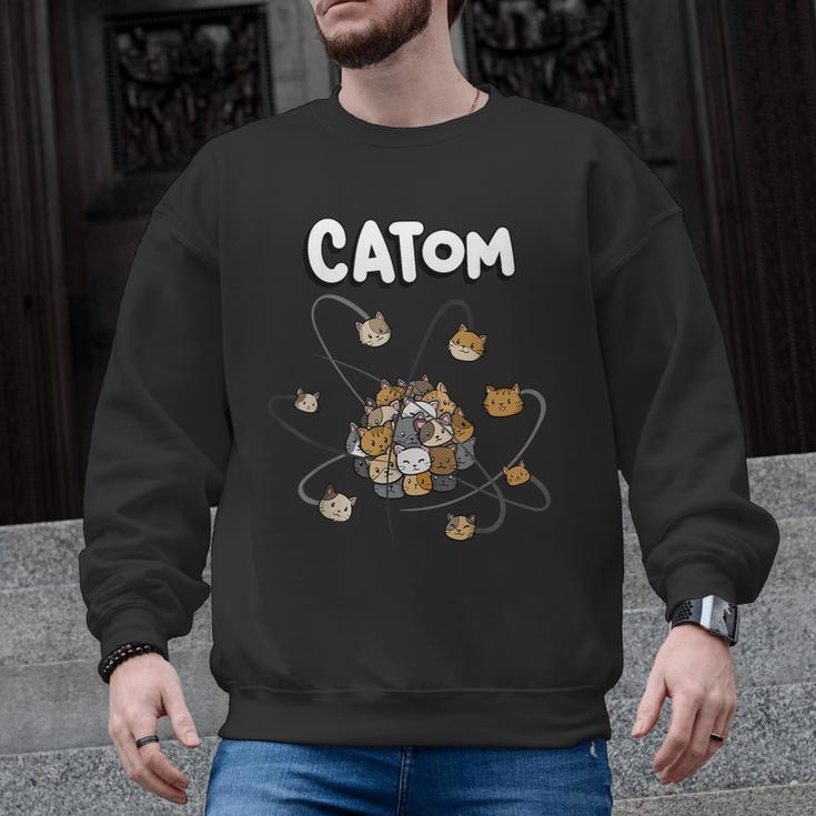Catom Science Teacher Chemistry Lover Physics School Cat Men Graphic Sweatshirt