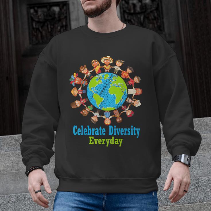 Celebrate Diversity Everyday Teachers & School Student Gift Men Graphic Sweatshirt