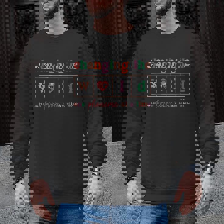 Changing The World One Phoneme At a Time Phonics Teacher Men Women Girls Kids Men Graphic Sweatshirt, trending gift