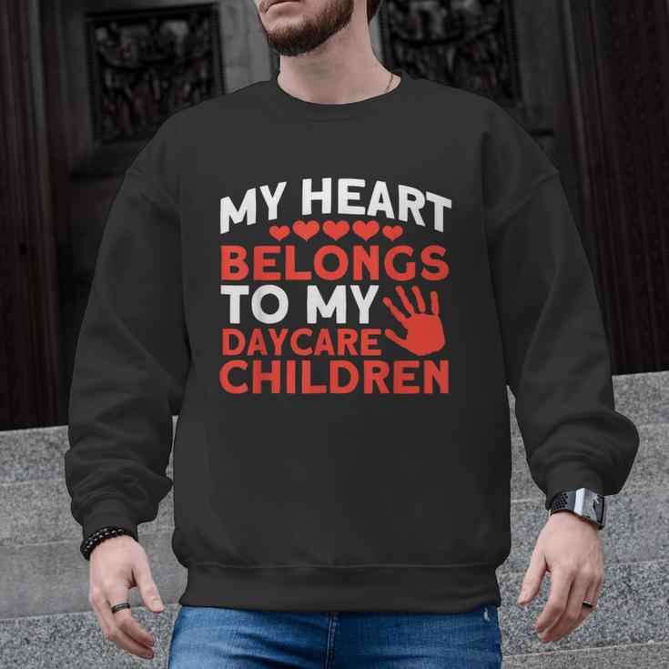 Childcare My Heart Belongs To Children Daycare Teacher Men Women Men Graphic Sweatshirt