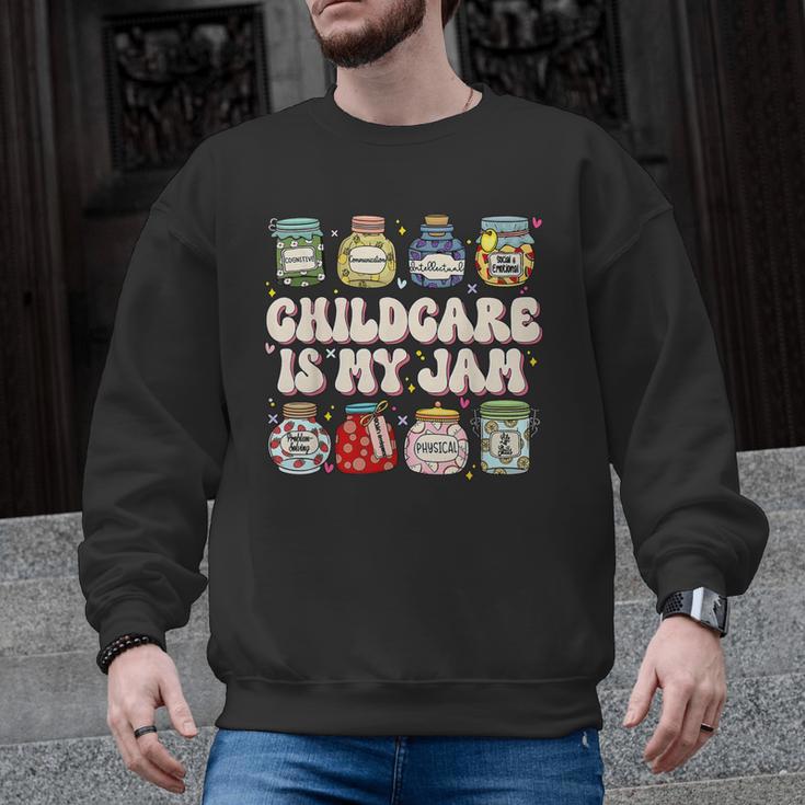 Childcare Is My Jam Child Care Teacher School Psychologist Men Graphic Sweatshirt