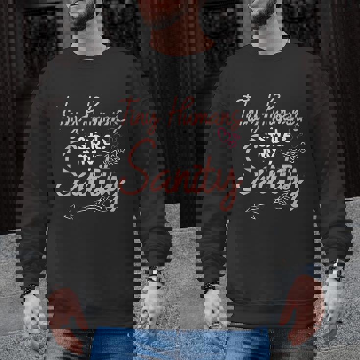 Childcare Provider Daycare Teacher Stole My Sanity Men Graphic Sweatshirt