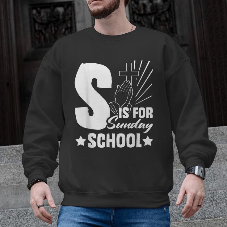 Christian Teacher S Is For Sunday School Essentials Men Graphic Sweatshirt