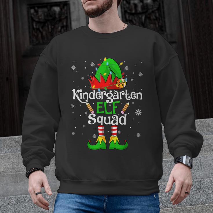 Christmas Kindergarten Elf Squad Teacher Student Men Graphic Sweatshirt