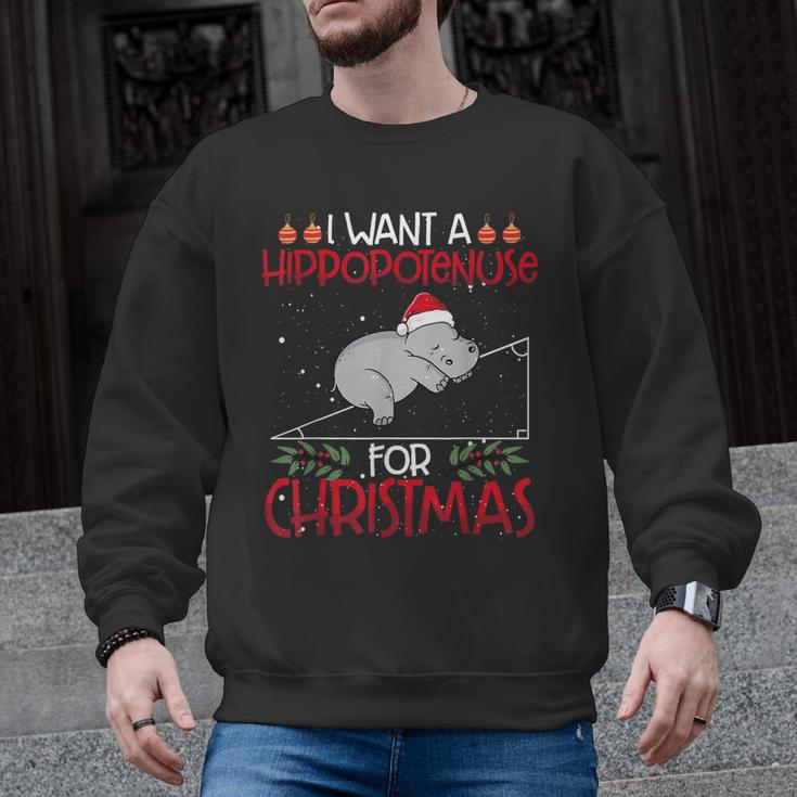 Christmas Math Teacher Hypotenuse Math Hippotenuse Men Women Men Graphic Sweatshirt