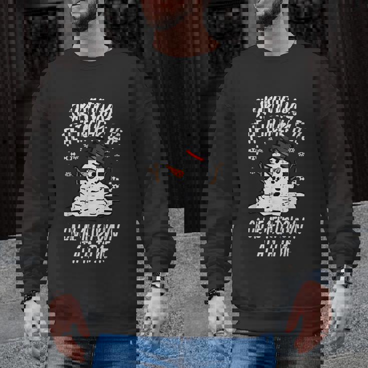 Christmas Surviving Teacher Life Meltdown Xmas Women Men Men Graphic Sweatshirt