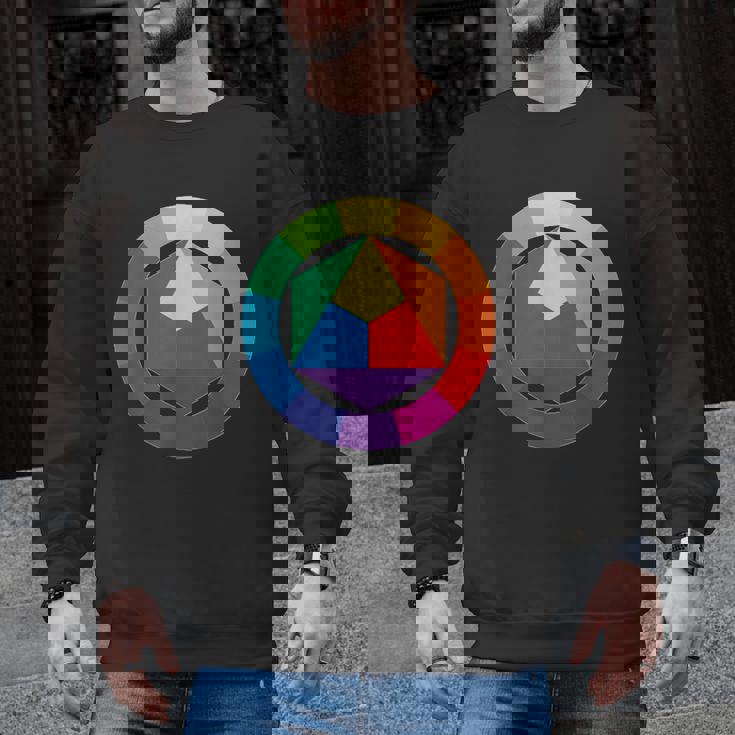 Color Wheel Palette Shirt Artist Painter Art Teacher Tshirt Men Graphic Sweatshirt