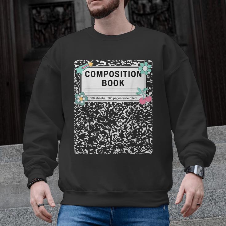 Composition Book Notebook Teachers Matching Group Halloween Men Graphic Sweatshirt