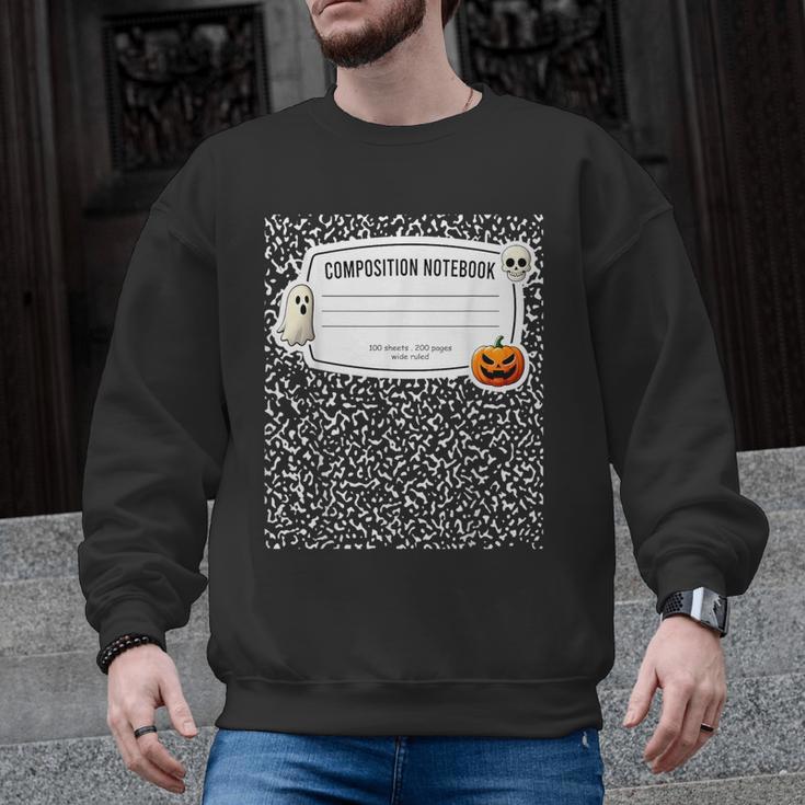 Composition Notebook Costume Adult Halloween For Teachers Men Graphic Sweatshirt