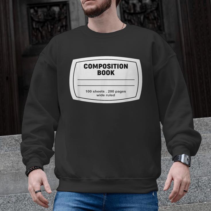 Composition Notebook Halloween Costume Teacher Student Men Graphic Sweatshirt