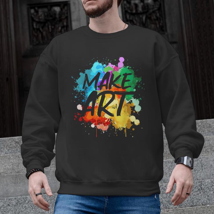 Cool Art For Men Women Artist Teacher Painter Artists Paint Men Graphic Sweatshirt