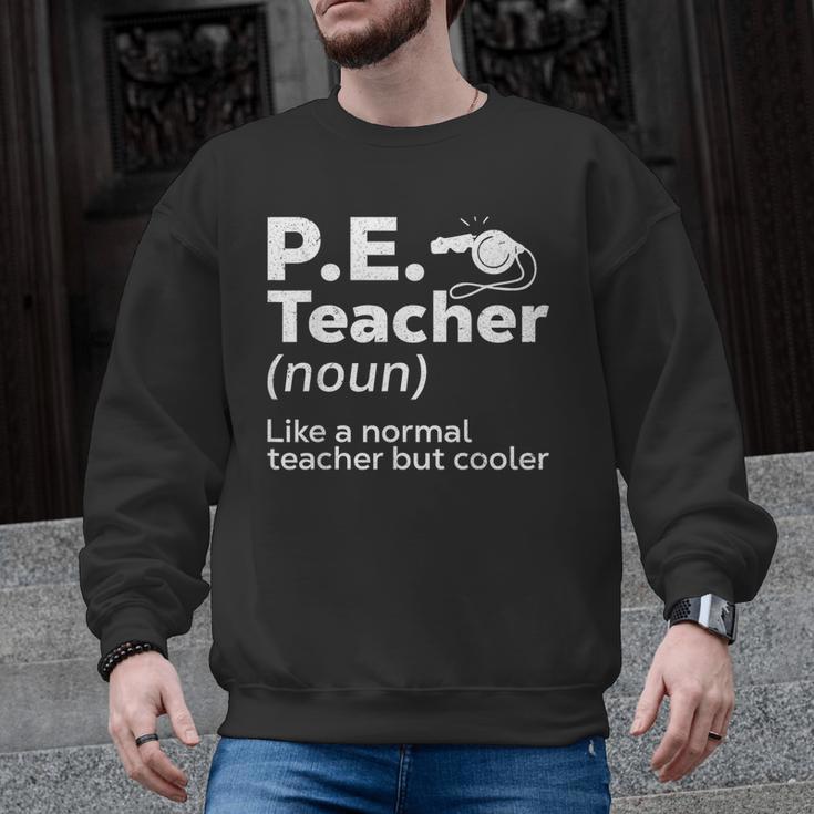 Cool PE Teacher Art For Men Women Physical Education Teacher Men Graphic Sweatshirt