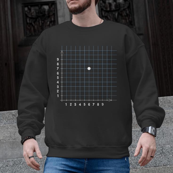 Coordinate 67 Math Teacher Math Joke Men Graphic Sweatshirt
